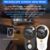 T TAKMLY Magnifying Glass with Light Portable Handheld USB Digital Microscope Macro Camera 2.0 inch IPS Color Screen Fixed Focus, 200w Pixel, 500x Magnification, Compatible with Windows, Mac OS
