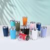 Travel Coffee Tumbler 20 oz, Insulated Mug with Lid, Stainless Steel Cup for Outdoor, Powder Coated Navy
