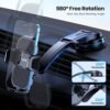Vansky Car Phone Holder Mount, 3-in-1 Universal Cell Phone Holder Car Air Vent Holder Dashboard Mount Windshield Mount Fit for iPhone 17 16 15 14 13 Pro Max, Samsung S24 S23 LG Sony and More