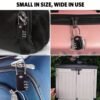 TSA Approved Cable Luggage Locks, Re-settable Combination with Alloy Body, Black 2 Locks.
