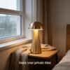 O’Bright Portable LED Table Lamp with Touch Sensor, 3-Levels Brightness, Rechargeable Battery Up to 48 Hours Usage, Night Light for Kids Nursery, Nightstand Lamp, Bedside Lamp (Silver)