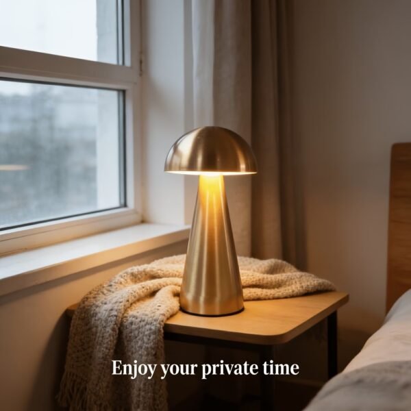 O’Bright Portable LED Table Lamp with Touch Sensor, 3-Levels Brightness, Rechargeable Battery Up to 48 Hours Usage, Night Light for Kids Nursery, Nightstand Lamp, Bedside Lamp (Silver)