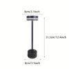 Kakanuo Gold Cordless Lamp Set, Rechargeable Lamps, 3 Color Temperature, LED Outdoor Wireless Lamp, Battery Operated Lamps, Stepless Dimmable, Touch Control
