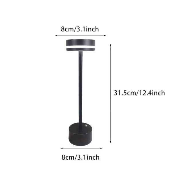 Kakanuo Gold Cordless Lamp Set, Rechargeable Lamps, 3 Color Temperature, LED Outdoor Wireless Lamp, Battery Operated Lamps, Stepless Dimmable, Touch Control