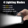 MAKDAK COB Rechargeable Keychain Flashlight 2Pack, High Lumen Super Bright LED Work Light with Magnet,Clip,Bottle Opener for Dog Walking,Car Repair, Emergency,Camping,EDC