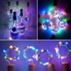 YJFWAL Upgraded 12 Pack Solar Wine Bottle Lights, 20 LEDs Waterproof Copper Light, Bottle Light Fairy Cork String Lights for Yard Patio Decor, DIY Birthday Gift for Mom Grandma Girlfriend(Warm White)