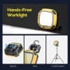 6000mAh Magnetic Work Light Rechargeable with 4000 Lumen IP65 Waterproof, 30H Runtime, 4 Brightness & 4 Color Modes with Red SOS, Strong Magnet Base for Car Repair, Camping, Emergency 1PC