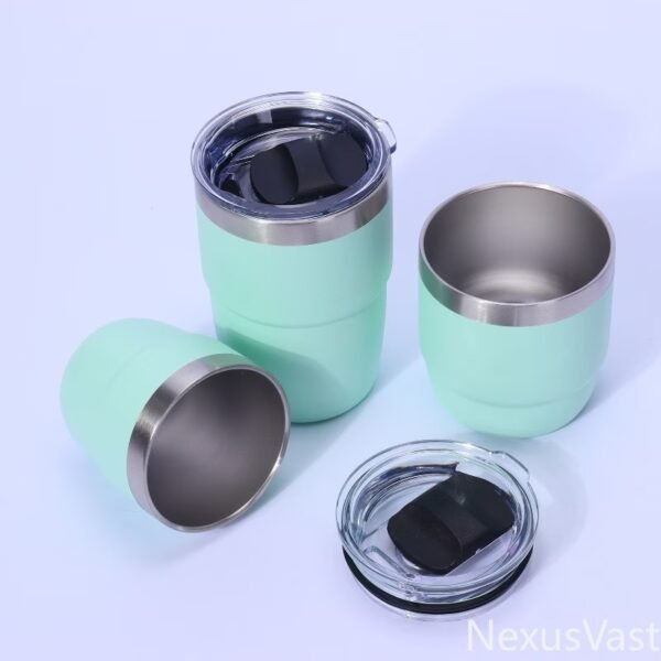 8/12oz Mini Tumbler Shot Glass with Straw and Lid, 12 Pack Stainless Steel Sublimation Shot Glasses for Wedding Party Whiskey Cocktail Bar with Straw and Lid