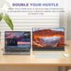 Ingnok Portable Monitor, 15.6inch FHD 1080P Travel Monitor, Ultra-Thin, USB-C Plug&Play, Built-in Speakers, Portable Screen for Laptop, Mac, Switch/PS5, Travel&Office Assistant