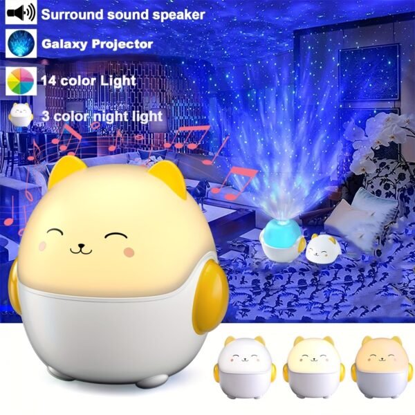 One Fire 360 Lights Galaxy Projector Star Projector Teen Girl Gifts Trendy Stuff Birthday Gifts Teen Boys Gift Ideas Women Gifts Lava Lamp 15 White Noise+ Bluetooth Room Decor Led Lights for Bedroom