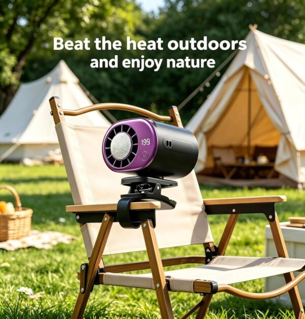 2026 Clip On Air Conditioner For Car,360 Rotation 199 Speeds LED Display USB Rechargeable Car AC Mini AC Unit Portable Cooling Fan, For Office Camping Beach Travel.