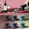 Silicone Wine Stoppers for Wine Bottles - 4 Pack Funny Wine Stoppers - Airtight Wine Saver Wine Bottle Caps - Wine Accessories for Wine Lovers - Life, Therapy, Pleasure, WTF