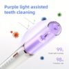 Plaque Remover for Teeth, Dental Cleaning Kit Tartar Remover for Teeth with LED Light & 5 Modes, Rechargeable Dental Cleaner, 4 Replaceable Heads