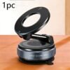 Vacuum Magnetic Suction Car Phone Holder Fold-able and and Hands-Free 360° Adjustable Rotation Phone Mount, Compatible with All Smartphones