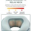 KppeX 4D Deep Cordless Neck Massager Pillow,Shiatsu Shoulder Massager,Leg and Back Pain Relief Tissue Kneading,Gifts for Men or Women (Onion White)