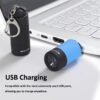 Mini Keychain Flashlight, Travel Flashlight USB Torch Rechargeable Colorful LED Flashlight High-Powered Pocket Keychain Flashlights, Gift for Kids, 8 Pack