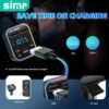 54W Bluetooth 5.3 Car Adapter Charger 4-Port Fast Charging [PD36W & QC3.0 18W], Wireless Radio FM Transmitter with Deep Bass Player, 5 Colors LED Backlit, Hands-Free Calling, Support USB Drive