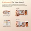 TELESIN Fun Shot Magnetic Phone Camera Grip + C03 Magnetic Selfie Light (Silver) Bundle Kit Compatible with iPhone Magsafe & Android, Creator Kit for Selfies/Photography/TikTok/Zoom Calls/Video