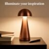 O’Bright Portable LED Table Lamp with Touch Sensor, 3-Levels Brightness, Rechargeable Battery Up to 48 Hours Usage, Night Light for Kids Nursery, Nightstand Lamp, Bedside Lamp (Silver)