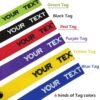 Personalized Luggage Tags, Customized Name ID Suitcase Tag Labels for Travel Suitcase, Personalized Embroidery Baggage Tags to Quickly Spot Suitcases,Travel Bag,Hiking Bag (Polyester)