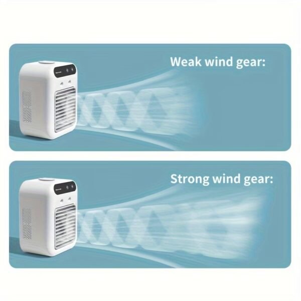 Arctic Air Pure Chill 2.0 Evaporative Air Cooler by Ontel - Powerful, Quiet, Lightweight and Portable Space Cooler with Hydro-Chill Technology For Bedroom, Office, Living Room & More,Blue