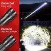 Rechargeable Spotlight,4500 LM Super Bright Handheld Spot Light LED Flashlight High Lumens,Powered Spotlight Large Searchlight Outdoor with Solar Panels for Boating Camping Hunting