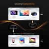 4 Wireless HDMI Transmitter and Receiver USB C,Elegant Solid Design, 4K Input 1080p@60Hz Output, Plug and Play, Stream Laptop/Tablet/Phone to TV/Monitor/Projector