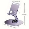 Nulaxy Dual Folding Cell Phone Stand, Fully Adjustable Foldable Desktop Phone Holder Cradle Dock Compatible with iPhone 17 16 15 14 13 12 11 Pro Max Xs Xr X 8, Nintendo Switch, All Phones