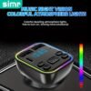 54W Bluetooth 5.3 Car Adapter Charger 4-Port Fast Charging [PD36W & QC3.0 18W], Wireless Radio FM Transmitter with Deep Bass Player, 5 Colors LED Backlit, Hands-Free Calling, Support USB Drive