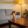 O’Bright Portable LED Table Lamp with Touch Sensor, 3-Levels Brightness, Rechargeable Battery Up to 48 Hours Usage, Night Light for Kids Nursery, Nightstand Lamp, Bedside Lamp (Silver)