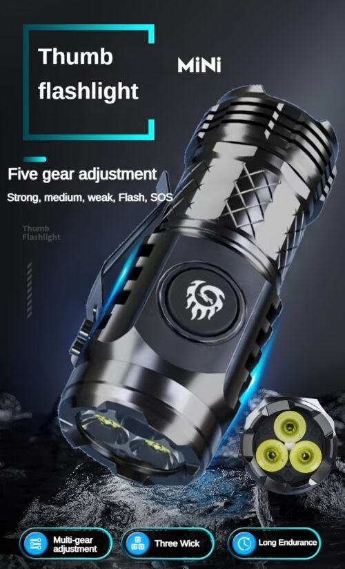 IMINI 2 EDC Rechargeable Keychain Flashlight, 50 Lumens Compact and Portable Mini LED Keyring Lights with Built-in Battery Ideal for Everyday Carry and Emergencies (OD Green)