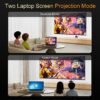 5 Wireless HDMI Transmitter and Receiver USB C,Elegant Solid Design, 4K Input 1080p@60Hz Output, Plug and Play, Stream Laptop/Tablet/Phone to TV/Monitor/Projector