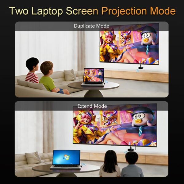 5 Wireless HDMI Transmitter and Receiver USB C,Elegant Solid Design, 4K Input 1080p@60Hz Output, Plug and Play, Stream Laptop/Tablet/Phone to TV/Monitor/Projector