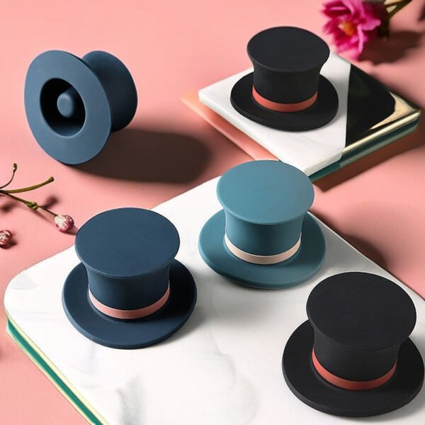 Silicone Wine Stoppers for Wine Bottles - 4 Pack Funny Wine Stoppers - Airtight Wine Saver Wine Bottle Caps - Wine Accessories for Wine Lovers - Life, Therapy, Pleasure, WTF
