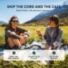 COCO Portable Electric Espresso Machine, Travel Coffee Maker for Camping, Car Coffee Maker Self-Heating with USB-C, With Ground Coffee & NS Capsule for RV, Hiking, Office