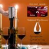 Wine Aerator Electric Wine Decanter Automatic Wine Aerator, Wine Dispenser Wine pourer with USB Rechargeable,Wine Lover for women&Men(Black-ABS)