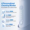 usmile C10 Portable Water Flosser for Travel – 95-Day Battery, 4 Modes, 360° Nozzle, 180ml Tank, IPX7 Waterproof, Dentist-Recommended for Braces, Implants & Sensitive Gums (Blue)