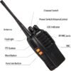pxton Walkie Talkies Rechargeable Long Range Two-Way Radios with Earpieces,2-Way Radios UHF Handheld Transceiver Walky Talky with Flashlight Li-ion Battery and Charger（2 Pack）