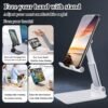 ChatStand, Adjustable Cell Phone Stand for Desk, Phone Stand for Recording, iPhone Holder for Filming, Small iPhone Tripod, Soporte para Celular, Fits Samsung, Android, (Night Black)
