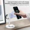 XDS3: 3-in-1 Wireless Charging Stand – Charging Station for iPhone, Apple Watch, and AirPods – MagSafe Compatible, Qi2 Certified – Includes  USB-C Wall Charger and 6.5-Foot USB-C Cable