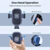 Vansky Car Phone Holder Mount, 3-in-1 Universal Cell Phone Holder Car Air Vent Holder Dashboard Mount Windshield Mount Fit for iPhone 17 16 15 14 13 Pro Max, Samsung S24 S23 LG Sony and More