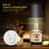 2025 New Wireless Bottle Lamp - LED Bottle Lights for Liquor & Wine Bottles, Cordless Lampshade, Whiskey Bottle Top Light, Bottle Stopper Night Light Kit, Rechargeable 3-Tone Touch-Dimmable