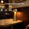 O’Bright Portable LED Table Lamp with Touch Sensor, 3-Levels Brightness, Rechargeable Battery Up to 48 Hours Usage, Night Light for Kids Nursery, Nightstand Lamp, Bedside Lamp (Silver)