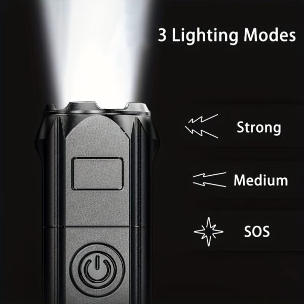 ArkPro Lite Flat Pocket Flashlight, Rechargeable Portable 1200 Lumens with White LED, Red Light, and UV Light, Triple Sources for Pet Urine Detection, Camping, Emergency, Working (Matte Black)