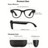 AI Smart Glasses, 8MP HD Camera Glasses With AI Assistant and 3600mAh Charging Case, Translation Glasses with 164 Languages and Color-Change Lens, Music & Hands-Free Calls, UV & Blue Light Protection