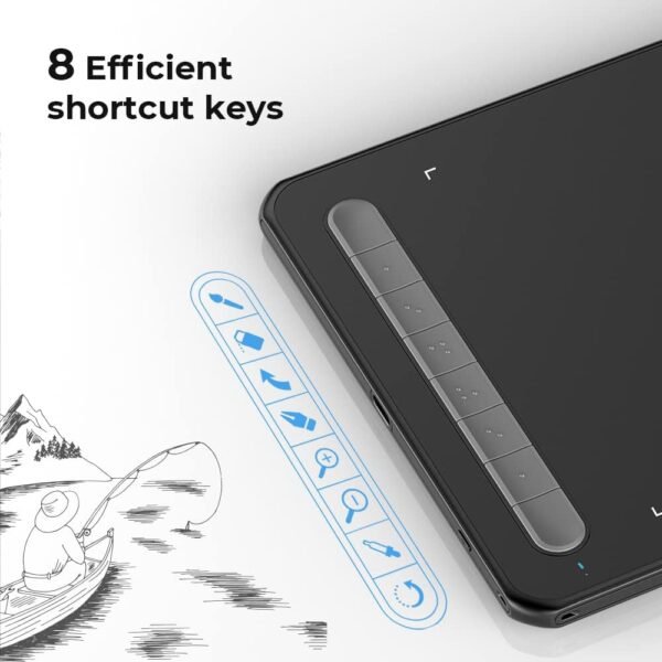 Wacom Intuos Small Bluetooth Graphics Drawing Tablet, 4 Customizable ExpressKeys, Portable for Teachers, Students and Creators, Compatible with Chromebook Mac OS Android and Windows - Black