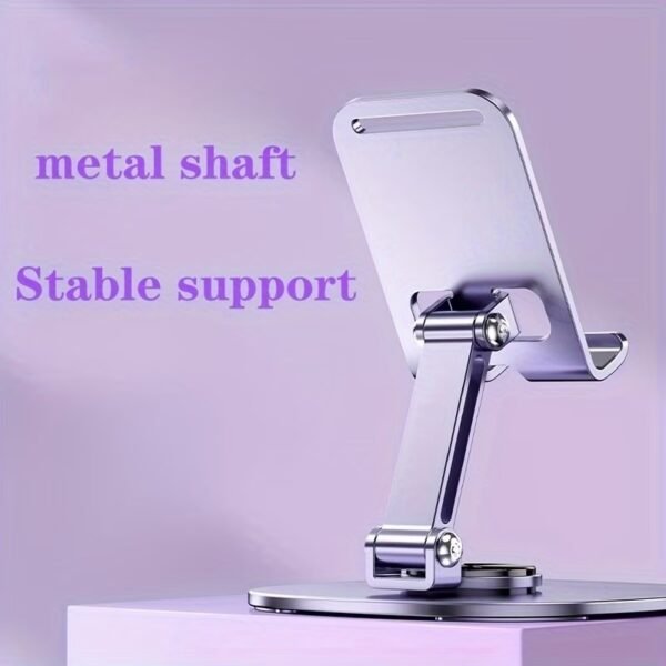 Nulaxy Dual Folding Cell Phone Stand, Fully Adjustable Foldable Desktop Phone Holder Cradle Dock Compatible with iPhone 17 16 15 14 13 12 11 Pro Max Xs Xr X 8, Nintendo Switch, All Phones