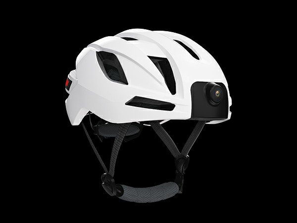 Smart Bike Helmet with Cameras Dual HD Front & Rear Video Recorder for Ebike & Electric Scooter, Bluetooth App Control Action Cam Helmet, CPSC Certified (Black)