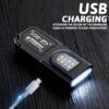 ThruNite Ti Mini Keychain Flashlight, USB-C Rechargeable EDC Pocket Light, Bright 650 Lumens Small Keychain Gadget for Camping, Everyday Carry, Indoor Outdoor Use (Grey Cool White)