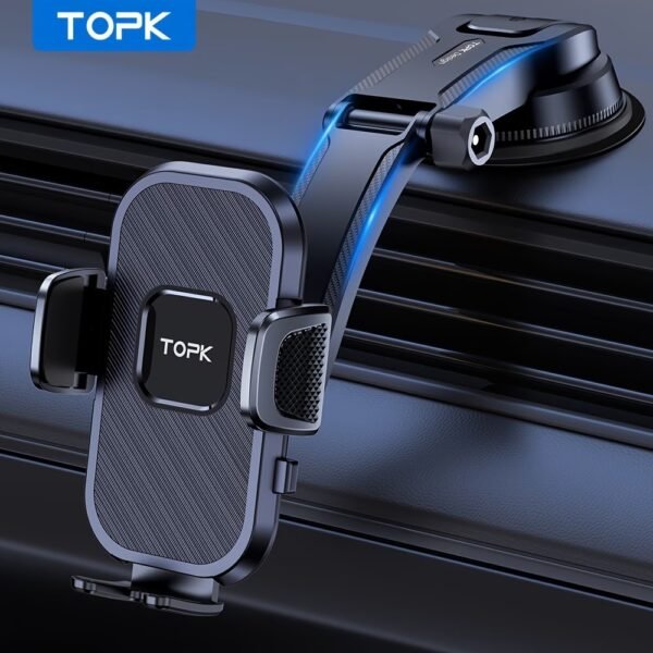 Vansky Car Phone Holder Mount, 3-in-1 Universal Cell Phone Holder Car Air Vent Holder Dashboard Mount Windshield Mount Fit for iPhone 17 16 15 14 13 Pro Max, Samsung S24 S23 LG Sony and More